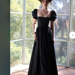 Selkie Black Maxi Dress